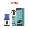 Two bottles of Plastic Clarity Car Trim and Dashboard Plastic Restorer Spray with accompanying cleaning tools