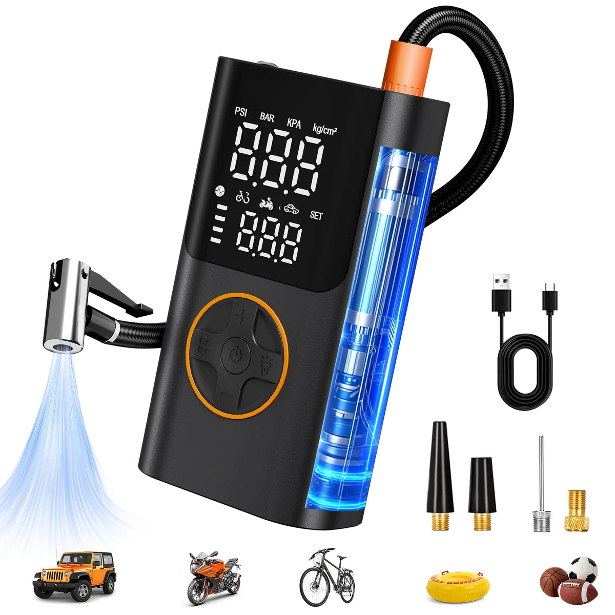 Portable Digital Tire Inflator Air Pump