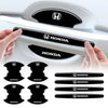 Set of black Honda door handle protection stickers for car doors