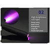 A product box showing an RGB fiber optic LED light source with a purple glow and text indicating high brightness features.