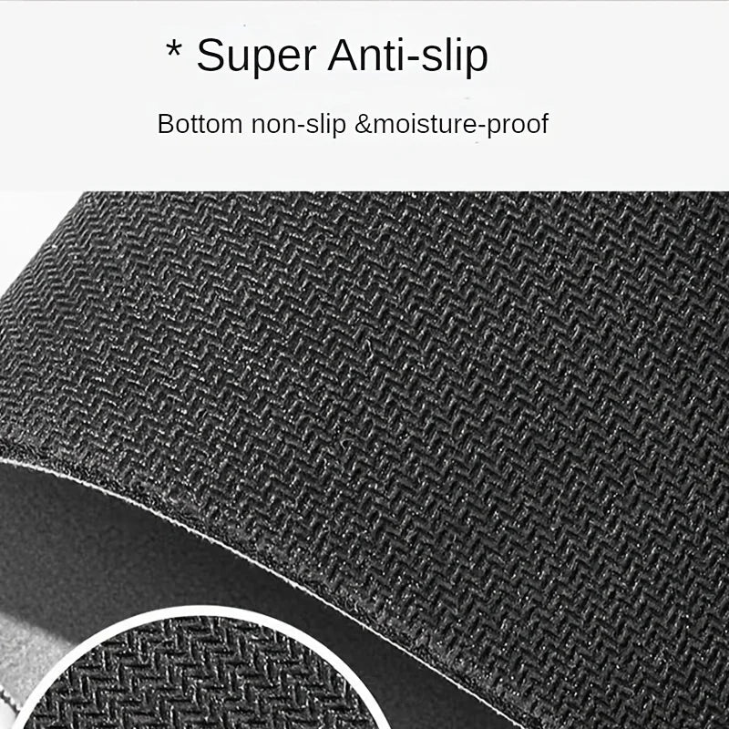 Close-up view of a black pet drinking mat with a textured surface and a circular cutout.