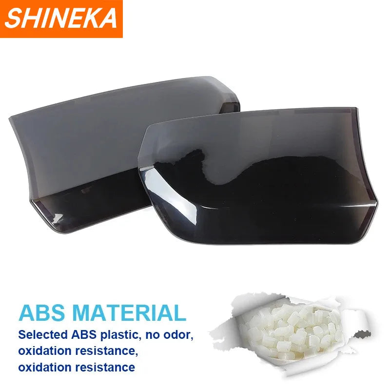Cubiertas de luz trasera negras ahumadas de material ABS para Chrysler 300C