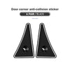 Paires de stickers anti-collision noirs pour les coins de porte de voiture