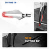 Close-up view of a new cutting tip for a heavy duty plastic welder kit