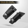 A pair of black exterior door handles for a 1999-2006 Chevy Silverado GMC truck.