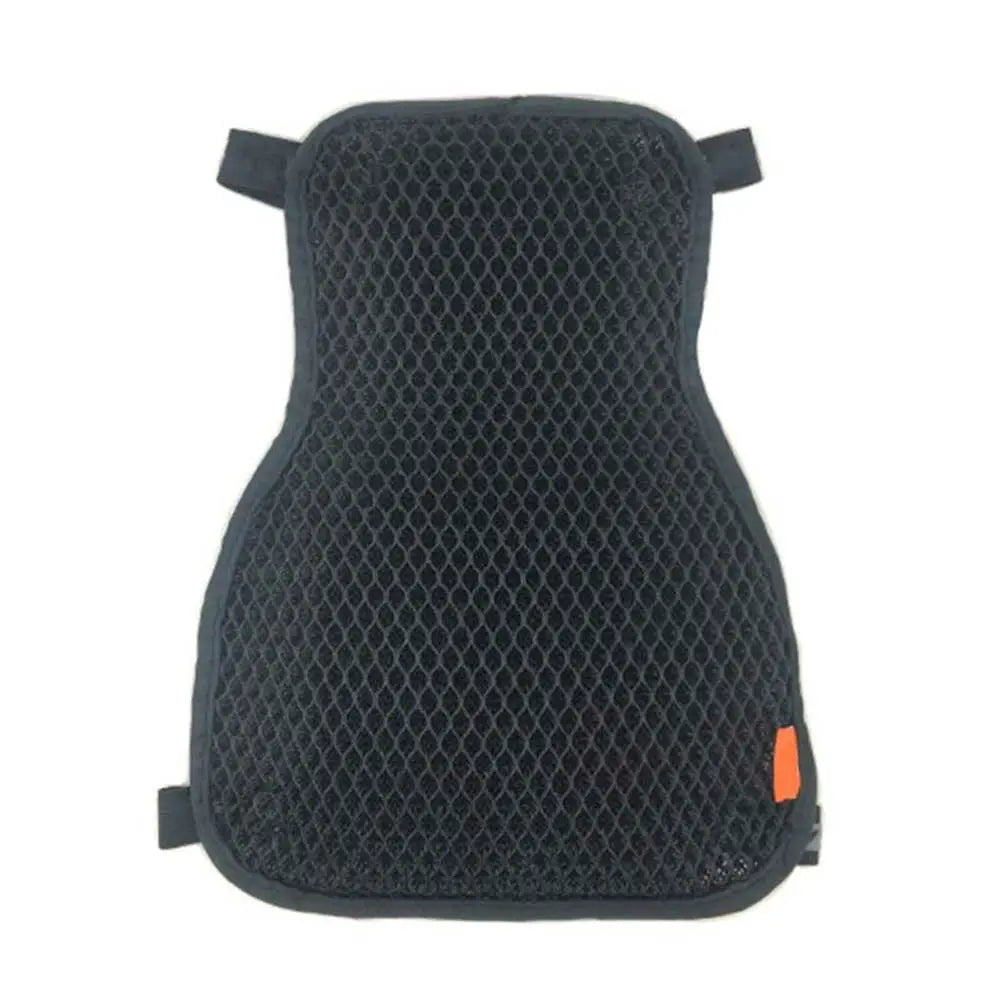 Black mesh motorcycle seat cushion cover for heat insulation and protection
