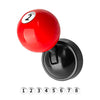 A red car start button joystick with the number 2 visible on the top.