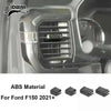 ABS material carbon fiber grain interior trim kit for Ford F150 2021+