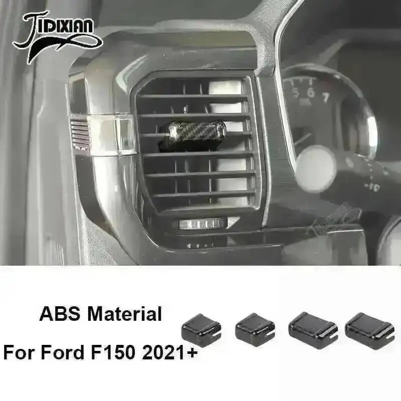 ABS material carbon fiber grain interior trim kit for Ford F150 2021+
