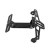 Soporte para matrícula universal de motocicleta negra con múltiples puntos de montaje