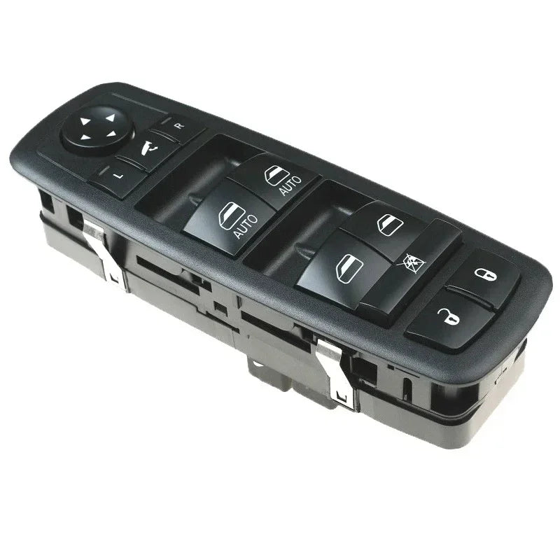 Interruptor de ventana eléctrica negro para Jeep Cherokee con múltiples ajustes automáticos y manuales.