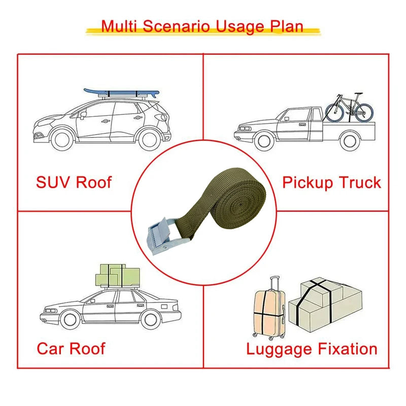 Heavy Duty Cargo Straps with Buckle Tie-Down Belts
