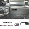 Carbon fiber grain interior trim kit for Ford F150 2021-2024 featuring a vent and trim piece.