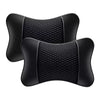 Black universal car headrest pillow designed for neck comfort.