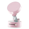 Support de téléphone magnétique pliable rose avec support et base circulaires.