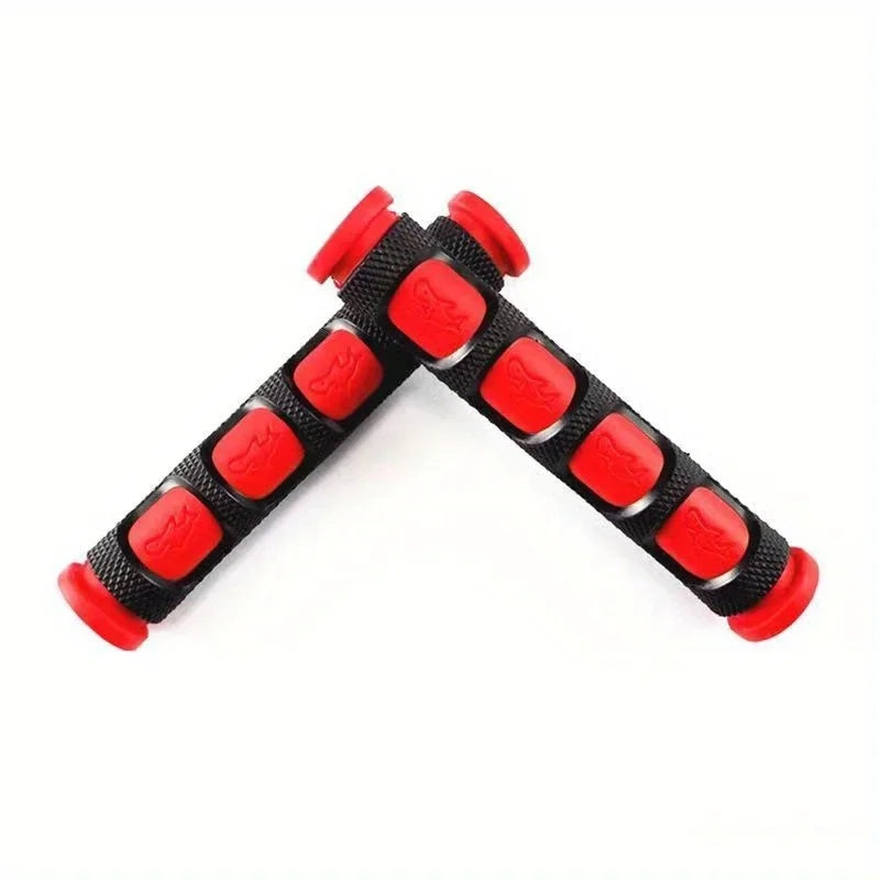 Red and black universal motorcycle brake lever covers for grips