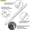 A silver heavy-duty tire wrench and rim opener set showing various features like a curved design and galvanized steel.