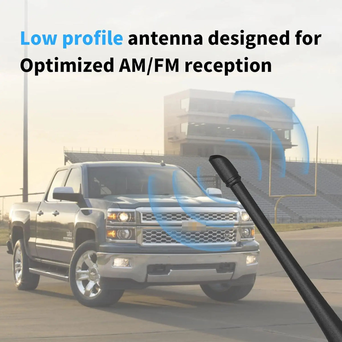 7-Inch Rubber Car Antenna for Chevrolet & GMC Trucks
