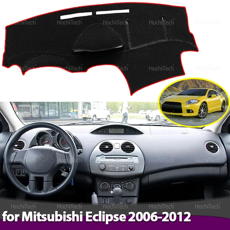 Dashboard cover for a Mitsubishi Eclipse 2006-2012 car interior and exterior view.