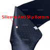 Close-up of a black silicone anti-slip bottom mat for a vehicle dashboard.