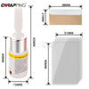 A kit for repairing windshield cracks, showing a small applicator and a clear plastic sheet.