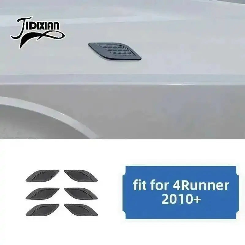 Carbon fiber grain interior and exterior decoration for a Toyota 4Runner vehicle.