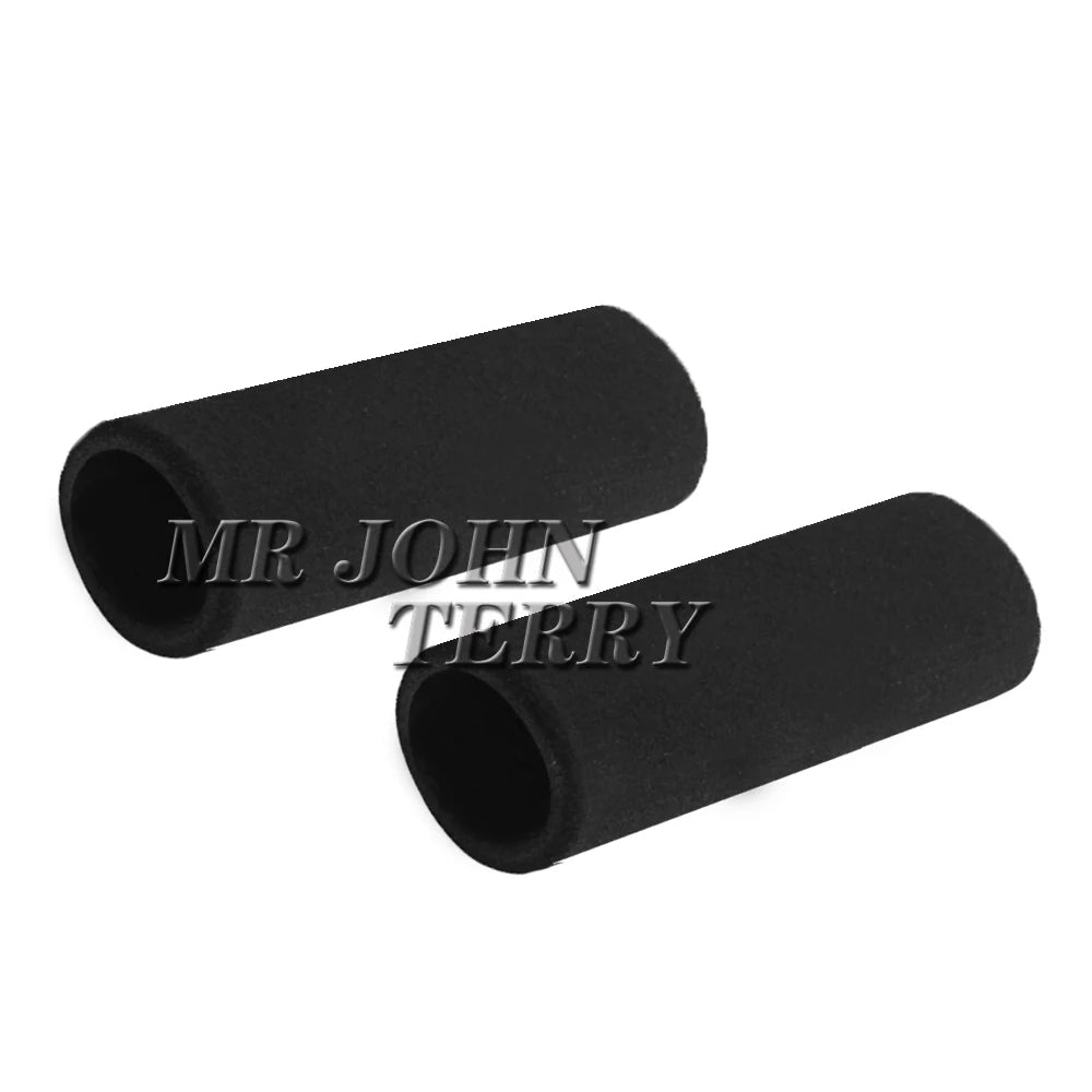 Black silicone handlebar grip cover for motorcycle.
