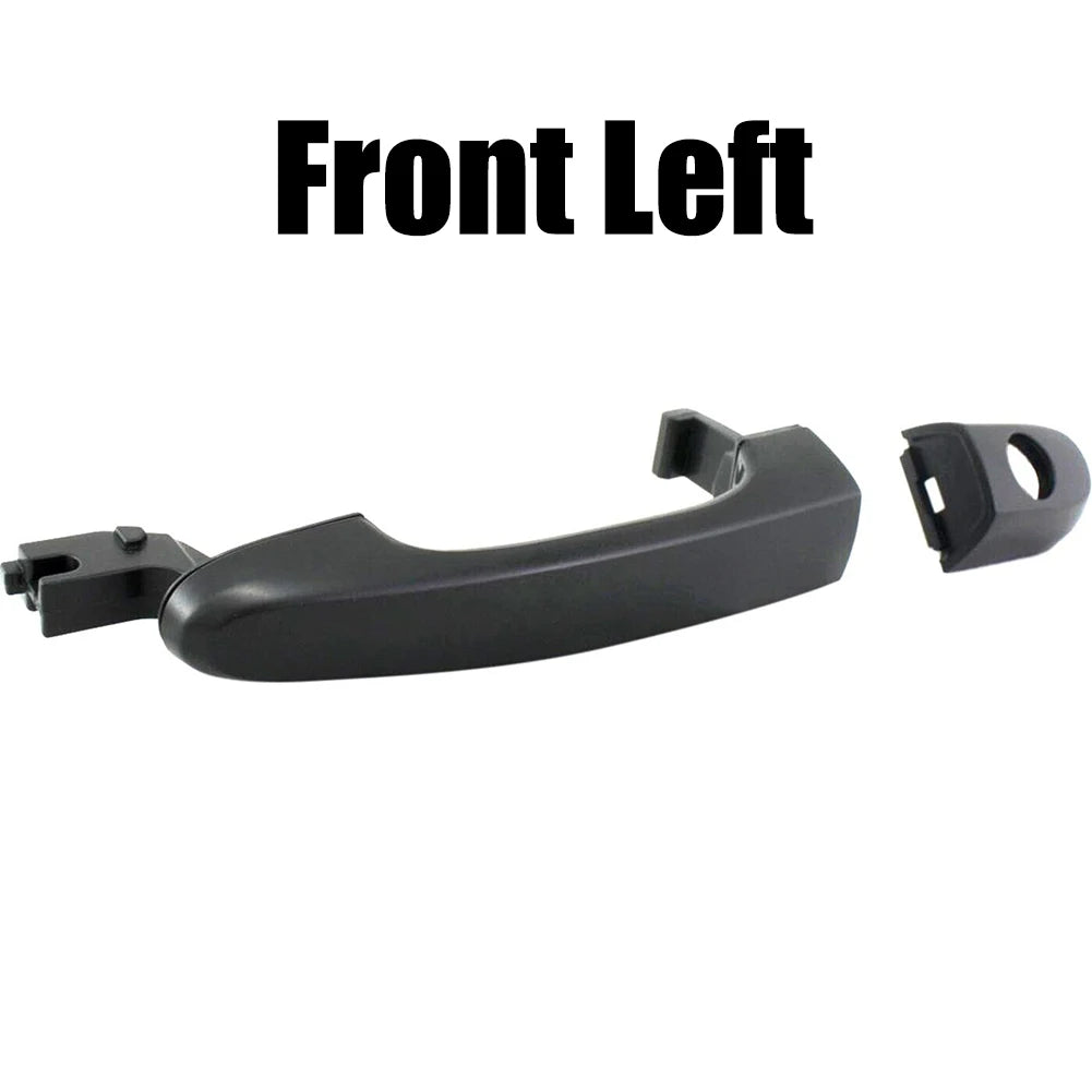 Front Left OEM door handle for KIA Sportage (2005-2010) in black.