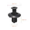A black plastic fastener with a threaded shaft and a flat base, measuring 20mm in length.