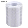 Roll of 5cm by 1m high-visibility reflective tape for vehicles