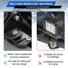 Weather resistant universal hood bracket for LED work light mount on a vehicle