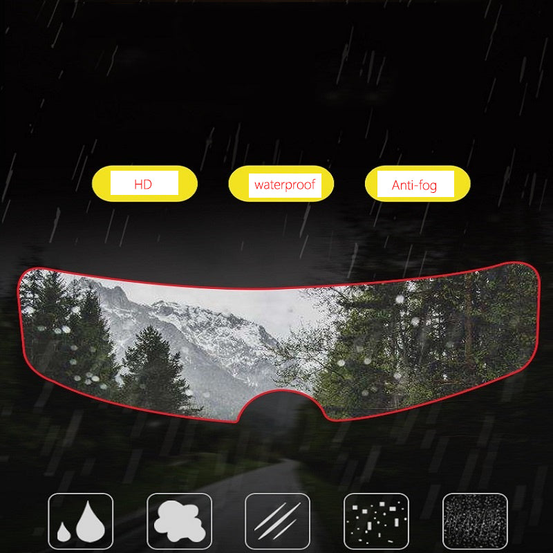 Película transparente para casco de motocicleta con protección HD, impermeable y antiempañante.