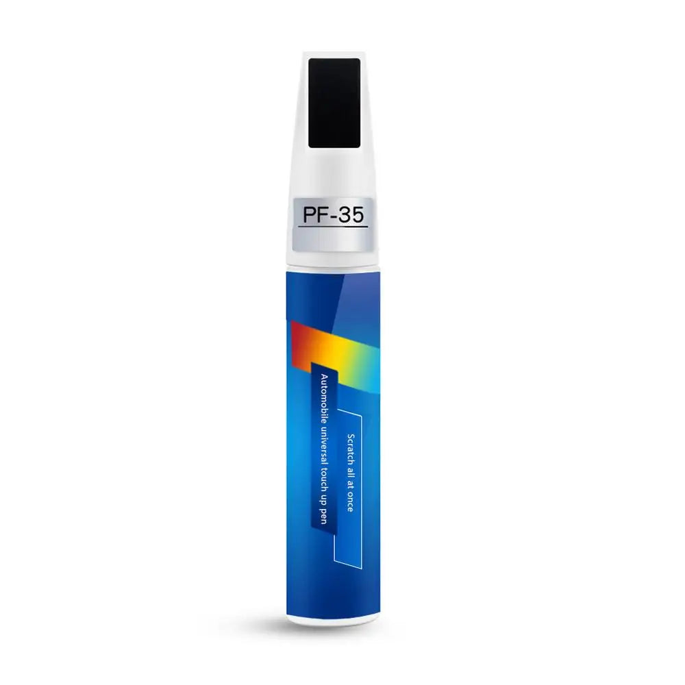 A white and blue touch-up paint pen labeled PF-35 with a black cap and brush.