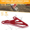 Red CNC aluminum front sprocket protective cover for dirt bikes
