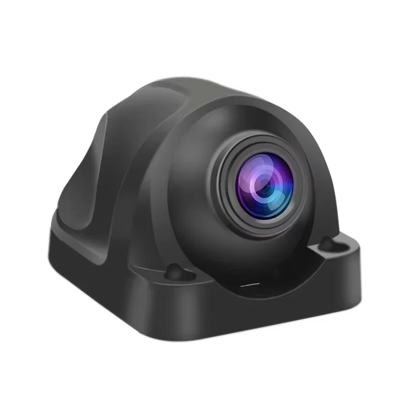 A black 4-channel 1080P AHD truck and vehicle camera system with a lens.