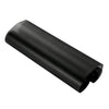 Black smoke tint vinyl decal for car lights, shown in a profile view.