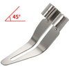A silver precision plastic welding and repair tool shown with a 45-degree angle.