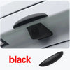 A close-up view of a black anti-fog waterproof rain cover for a rear camera, showing the latch mechanism.