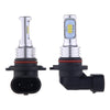 A pair of high-performance 80W LED headlight bulbs, featuring metal bases and electrical connectors.
