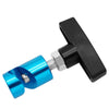 Black car anti-skid lifting rod with a blue threaded end and silver nut