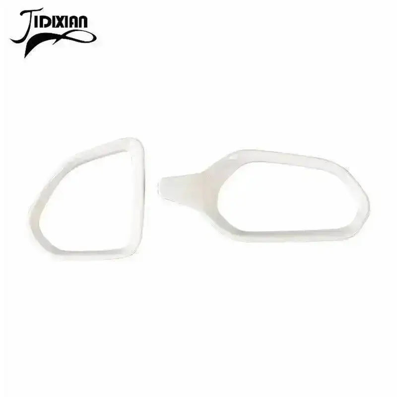 Pair of white dashboard air vent covers for Jeep Renegade, model years 2016-2024