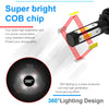 Close-up of a super bright COB chip car light bulb highlighting its 360 degree lighting design and features.