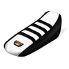 Black and white waterproof gripper seat cover for a Sur-Ron Light Bee X S electric vehicle.
