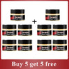 Five jars of Scratch Repair Paste for car scratch removal sold in a set with a buy five get five free offer.
