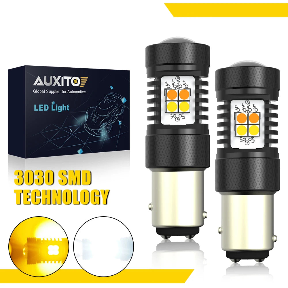 Deux ampoules LED noires, technologie SMD 3030, pour usage automobile.