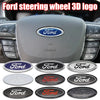 3D-Logo-Lenkrad-Zierstreifen-Sticker für ein Ford-Lenkrad.