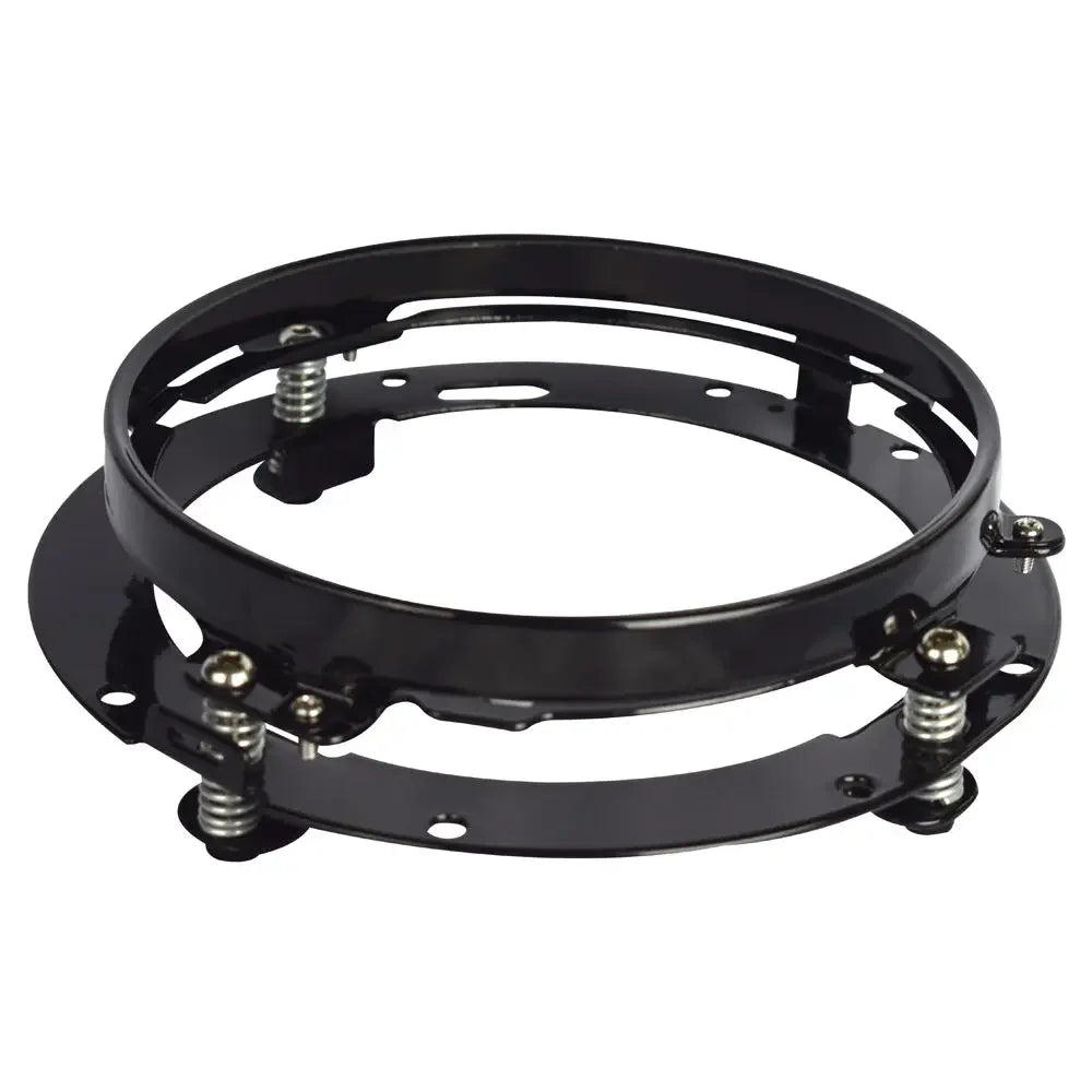 Black mounting ring for a 7 inch motorcycle LED headlight