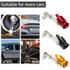 Set of universal turbo exhaust whistles and adapters for various cars and motorcycles