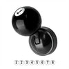 A close-up view of a black car start button joystick with numbered indicators.