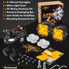 A set of X-PRO 3 Series LED pod lights, wiring kits, covers, and mounting accessories for off-road driving.